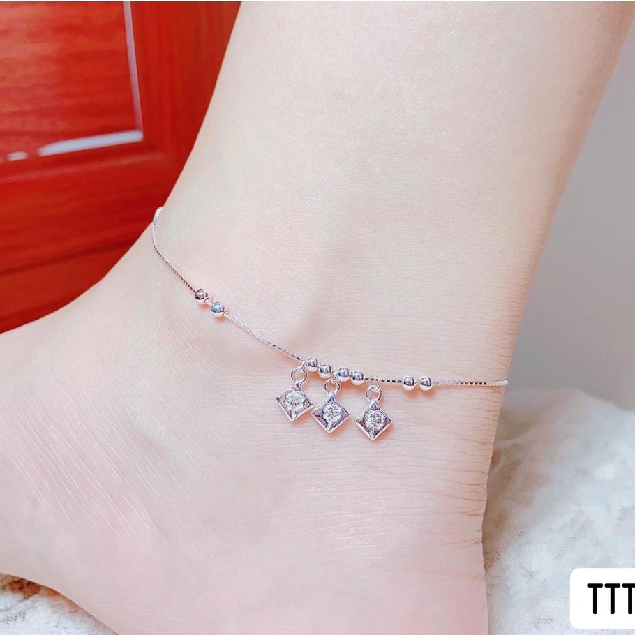 Lắc chân BẠC TA mẫu mới nhỏ xinh - TRANG SỨC BẠC VÀ TRAI gian hàng chính hãng cam kết bạc chuẩn, chất lượng không lo đen