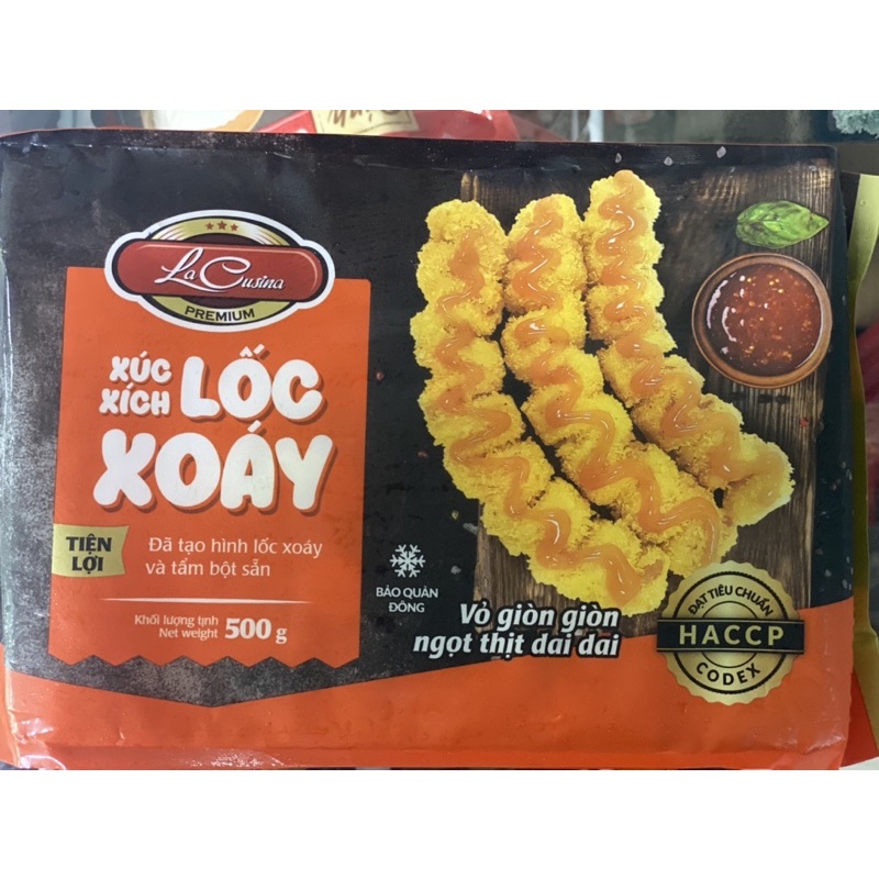 Xúc Xích Lốc Xoáy Lacusina 500g