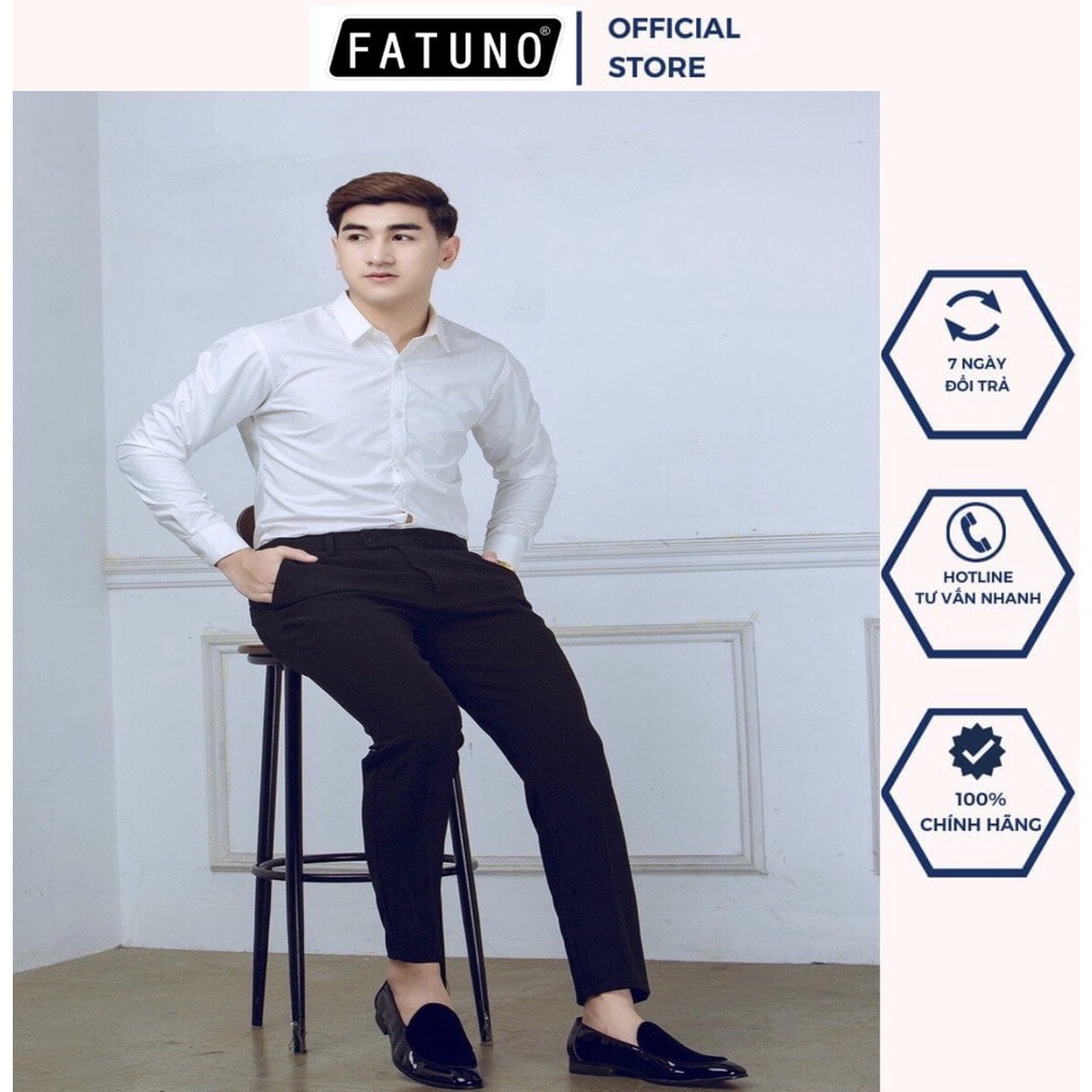 COMBO quần âu đen + áo sơ mi trắng cotton lụa siêu chất lượng, siêu phẩm hot không bao giờ lỗi mốt