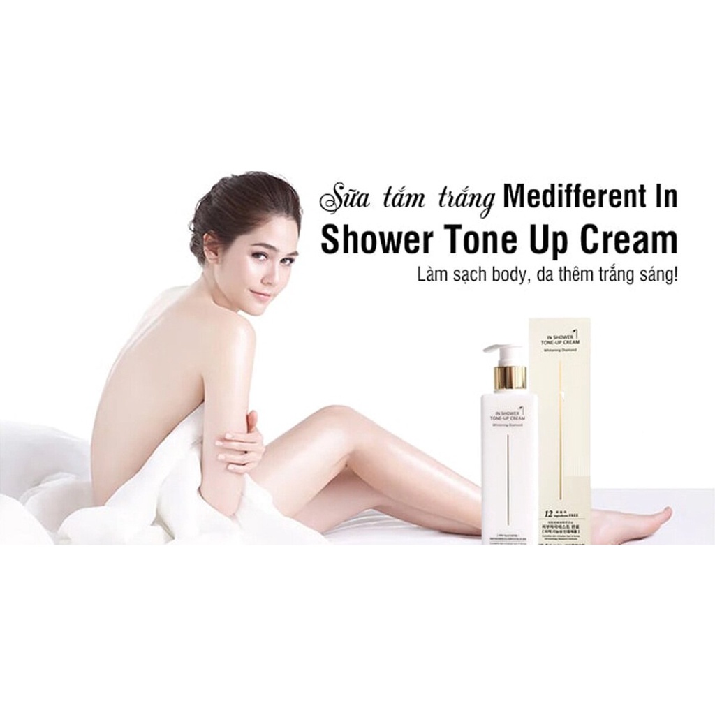 Sữa Tắm Truyền Trắng Medifferent In Shower Tone Up Cream hàn Quốc 300ml.