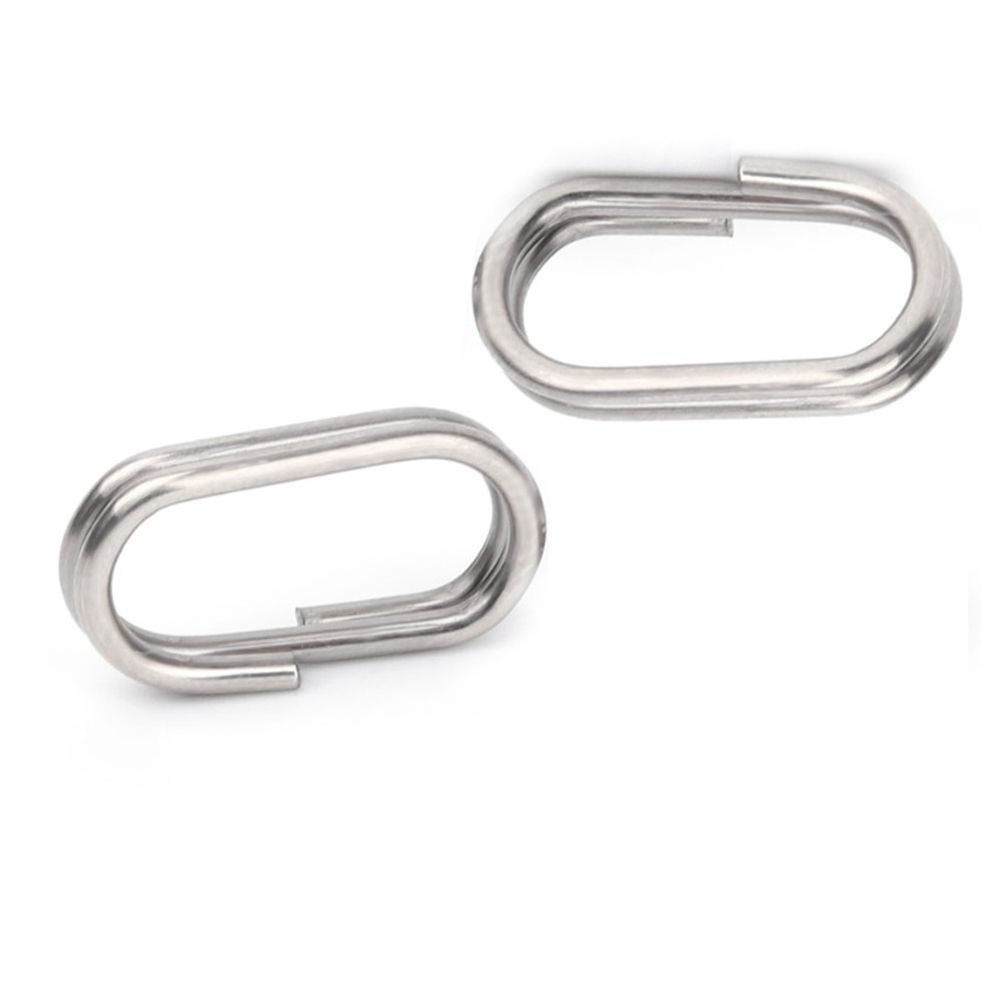 Set 50 vòng nối phụ kiện câu cá bằng thép không gỉ