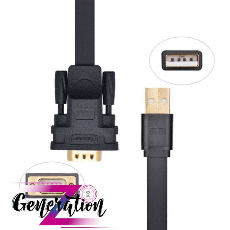 Cáp chuyển đổi USB to Com Ugreen 20218 (Chipset FTDI FT232) - Cáp chuyển USB ra RS232 Ugreen 20218