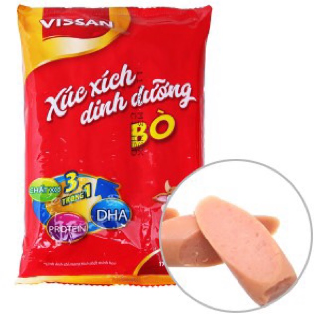 Xúc xích dinh dưỡng DHA Vissan giá rẻ vô địch | BigBuy360 - bigbuy360.vn
