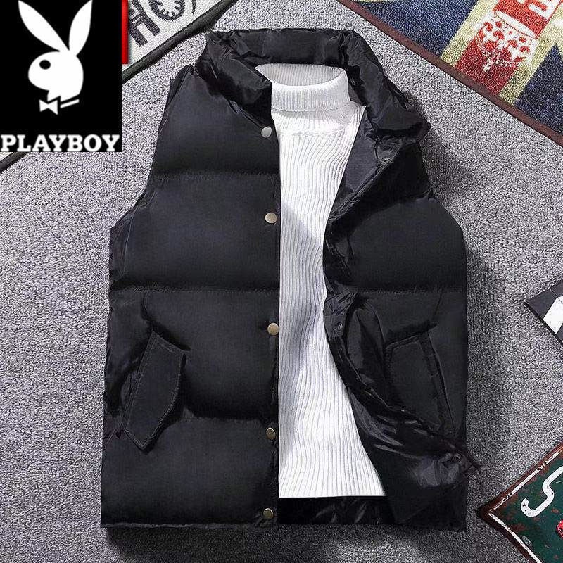 Áo khoác phao sát nách cổ đứng chất Cotton giữ ấm cho nam giới