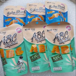 Bánh quy mặn ABC, Baby Shark 25g thái lan