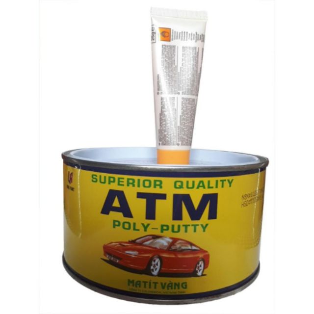Keo matit ATM vàng 2 thành phần giúp tái tạo bề mặt xe,...