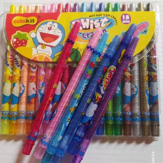Sáp vặn 18 màu Doremon