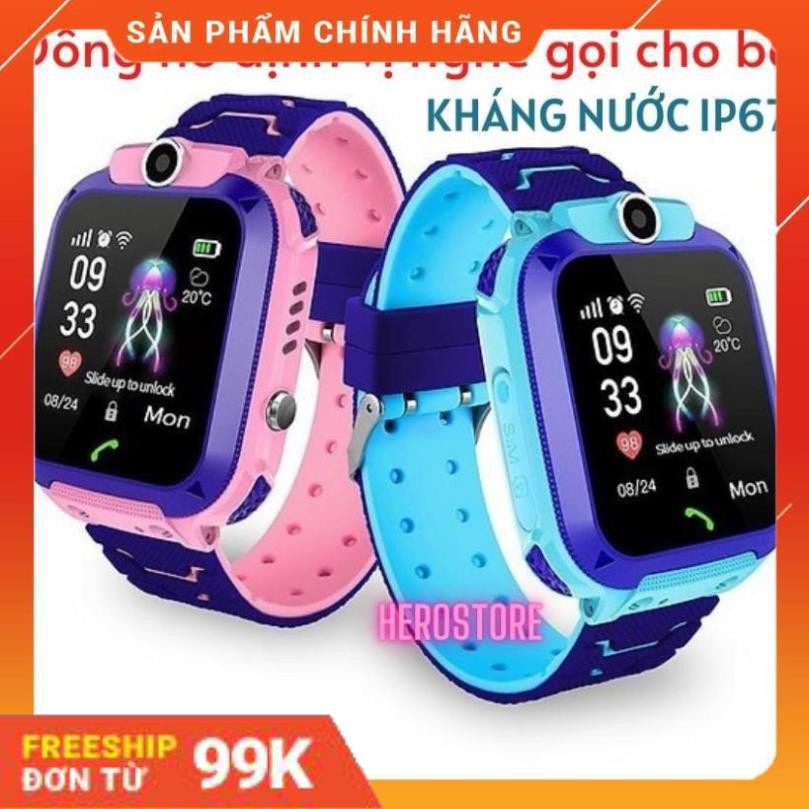 [Chính Hãng]  Đồng Hồ Thông Minh Q12 dành cho trẻ em, Chống nước IP67,  Định Vị LBS, Gọi SOS khẩn cấp