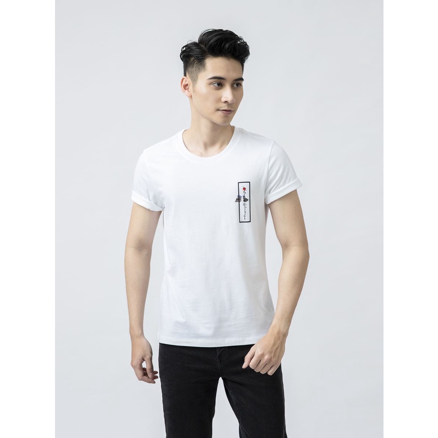 Áo thun nam ARISTINO cao cấp, chất liệu Cotton thoáng mát, co giãn 4 chiều, hoạ tiết đơn giản thanh lịch ATS010S1