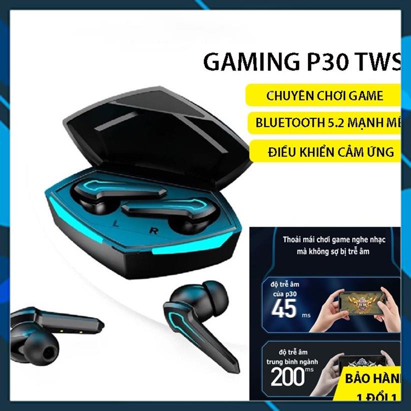 Tai Nghe Bluetooth P30 , Tai Nghe chơi game Gaming, Bass Hay, Có Míc, Độ Trễ Cực Thấp