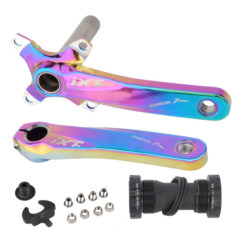 Bộ giò cốt rỗng xe đạp MTB kèm BB IXF 170mm không đĩa