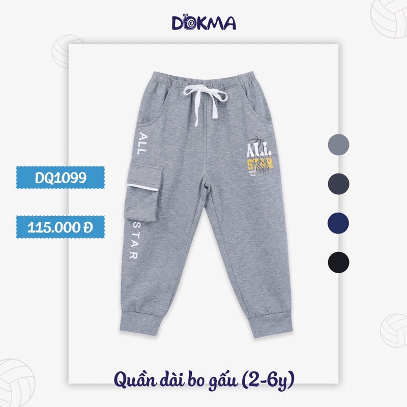 Quần dài bo gấu túi hộp Bé Trai (2-6y)DQ1099