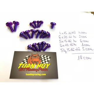 Combo 22 con ốc titan dàn áo winner gắn full xe