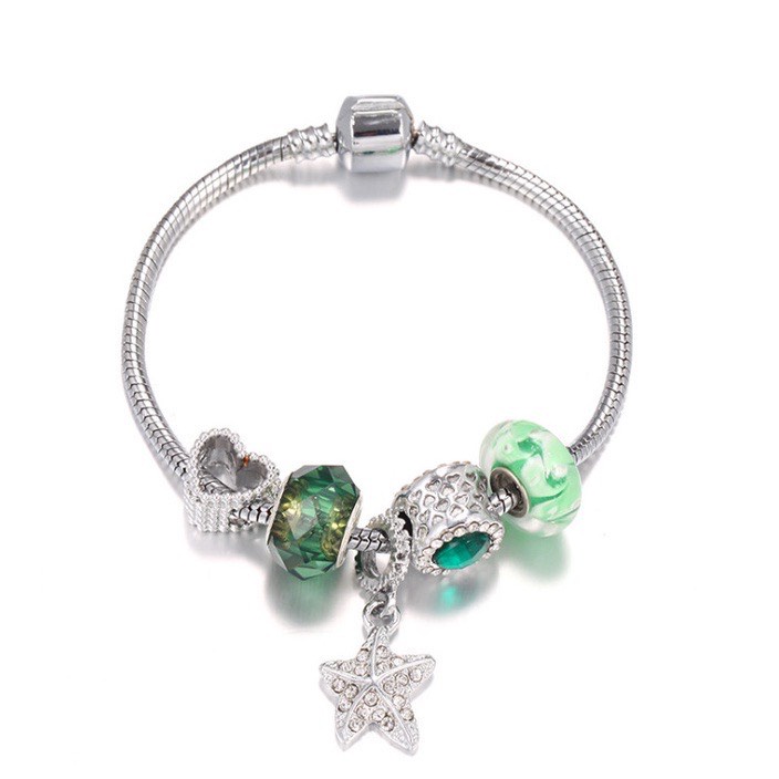 Vòng tay nữ full charm nhiều mẫu đính đá pha lê, sang trọng thanh lịch, phụ kiện trang sức nữ Lavesta