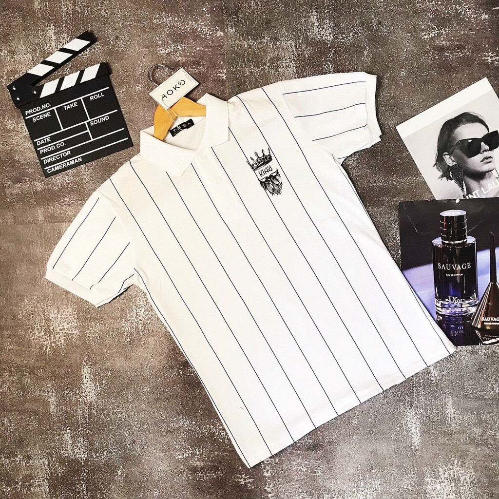 ÁO THUN CỔ SƠ MI NAM KẺ SỌC CHẤT COTTON MỀM MỊN THOÁNG MÁT LÊN FORM CỰC CHUẨN - WEDO