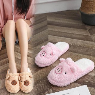 Rẻ vô Địch Dép Bông Nỉ Hình LỢN Đi Trong Nhà, Dép con Heo