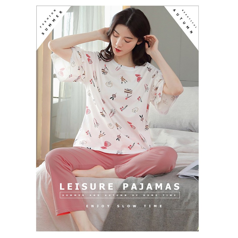 Đồ bộ, đồ mặc nhà nữ chất thun cotton 100% cực dễ thương -MH8016 | BigBuy360 - bigbuy360.vn