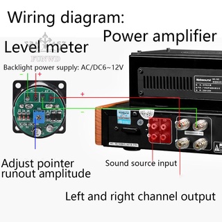 [Funny-]VU Meter Panel Pointer High Quality Kit Radio Replace Speaker Equipment