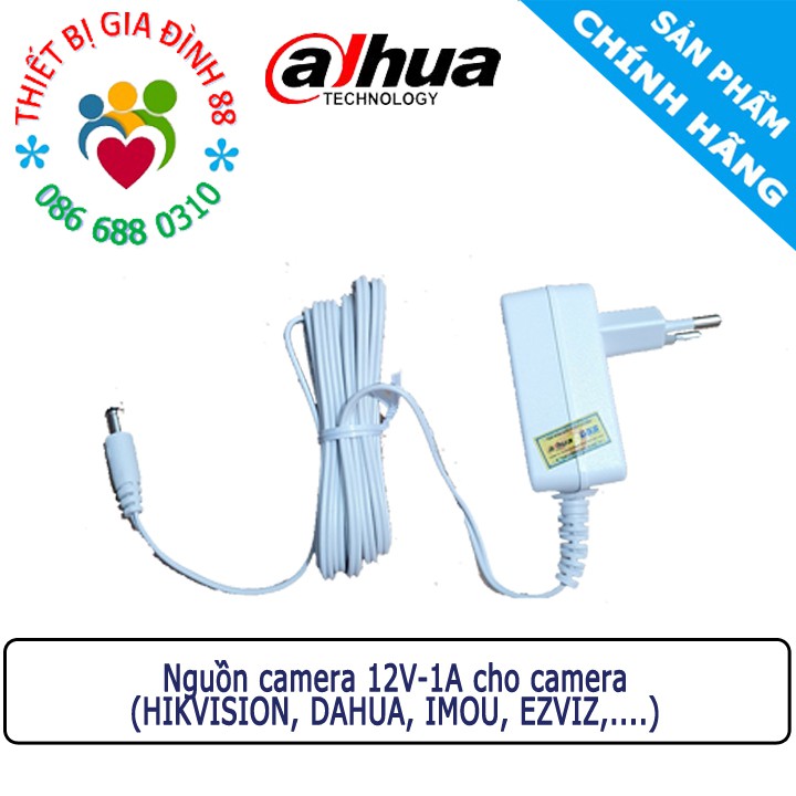 Nguồn Camera 12v - 1A Dss ADAPTER cho camera Wifi IP Analog - Bảo hành chính hãng