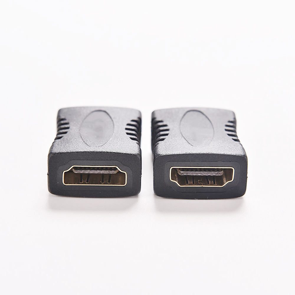 ☆YOLA☆ 2Pcs New HDMI Connector F/F Coupler Female To Female Extender Converter Adapter Black HDTV 1080P