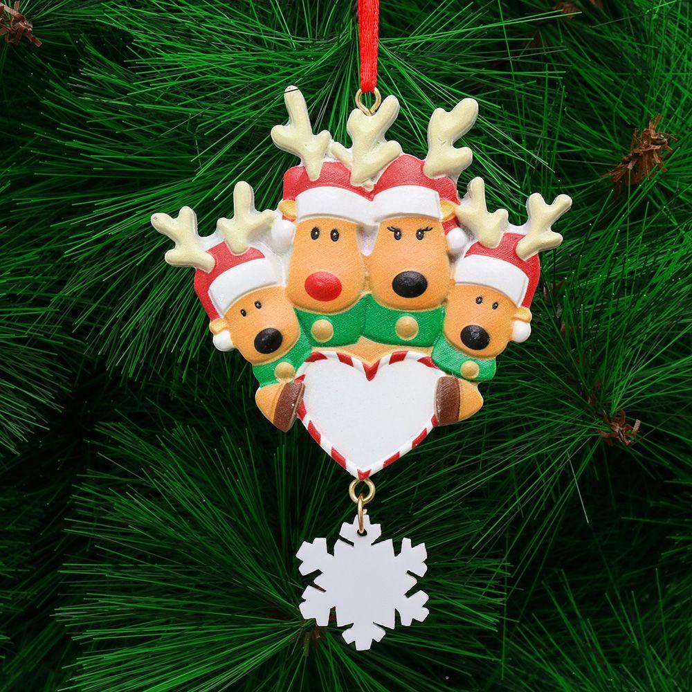 Bộ 2-6 Người Trang Trí Cây Thông Giáng Sinh Bằng Nhựa Resin Hình Bông Tuyết