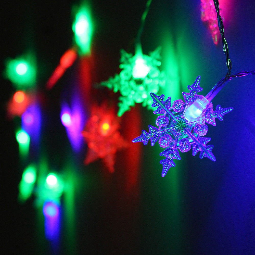 [Mới] Rèm 20 BóNg ĐèN LED 2 MéT Trang Trí TiệC CướI / GiáNg Sinh