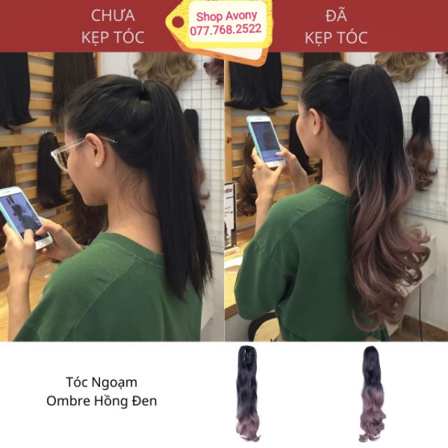 Kẹp tóc gắn tóc giả - ngoạm tóc