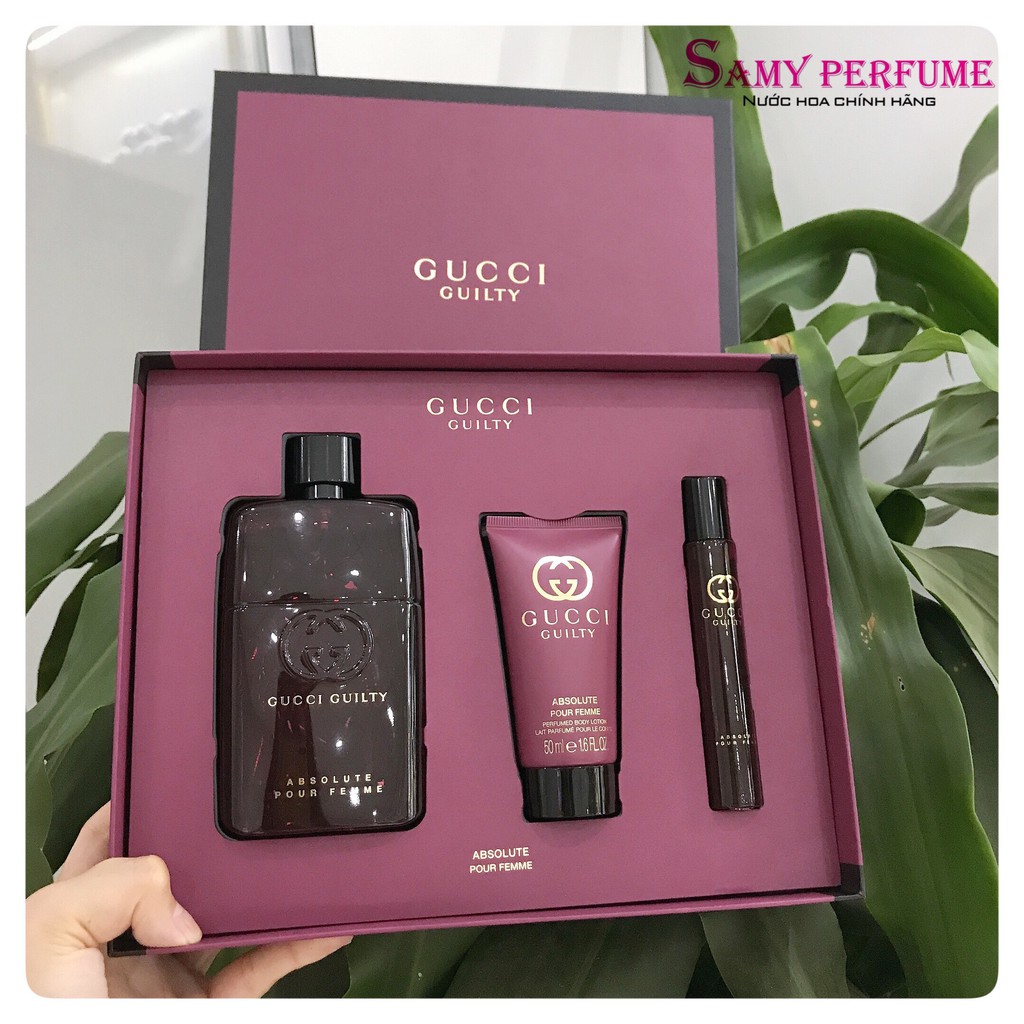Set nước hoa 3 món Gucci Guilty Absolute Pour Femme EDP | Thế Giới Skin Care