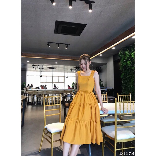 [Mã WASTMAY giảm 15% tối đa 30K đơn 150K] Đầm cánh tiên bo chun lưng