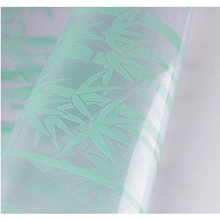 Decal dán kính trúc xanh