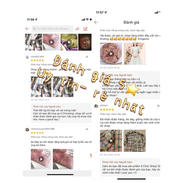 SƠ MI TAY DÀI CARO CAO CẤP KẺ SỌC, Chizi Shop
