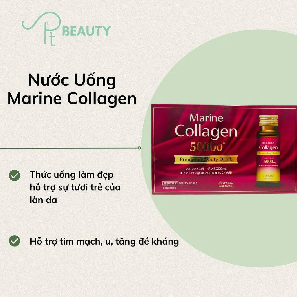 Nước Uống Hỗ Trợ Đẹp Da Aishodo Marine Collagen CoQ10 50,000mg Premium Beauty Drink - 500ml
