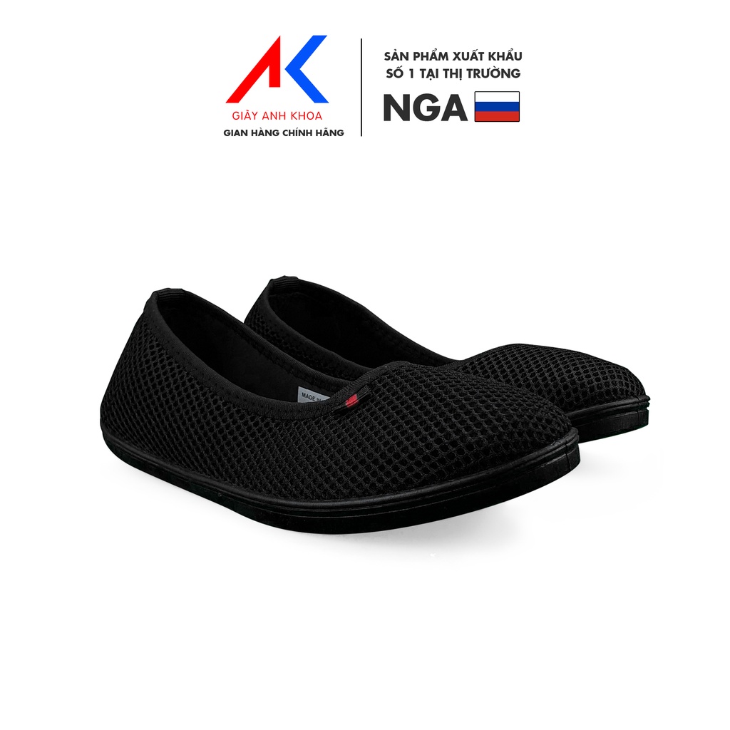 Giày slip on nữ cao cấp siêu nhẹ xinh đế bằng chống trượt cực tốt ANH KHOA SHOES 85A