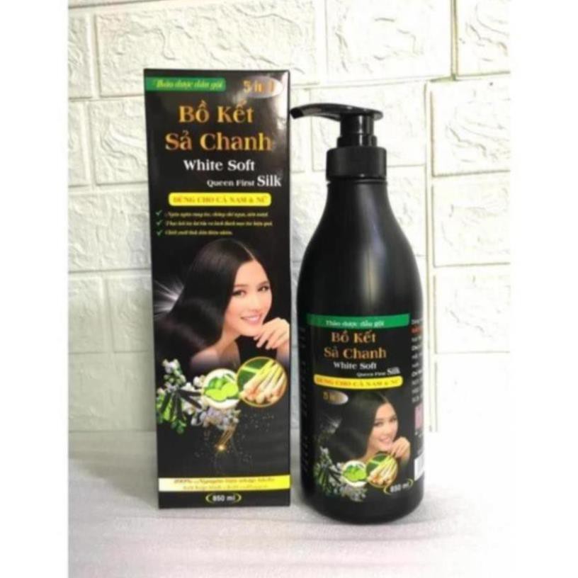 Dầu Gội Bồ Kết Sả Chanh White Soft 850ml cao cấp 5 trong 1 | BigBuy360 - bigbuy360.vn