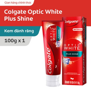 Kem đánh răng Colgate Optic White Plus|Volcanic 100g