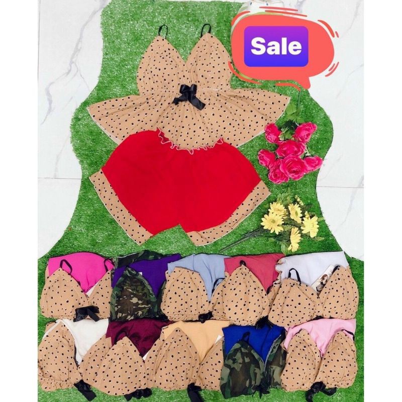 Đồ ngủ voan có mút ngực hai dây