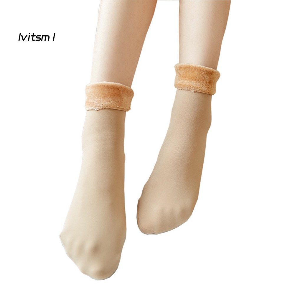 【LTM】Winter Solid Color Women Elastic Thermal Thick Warm Breathable Home Floor Socks | BigBuy360 - bigbuy360.vn