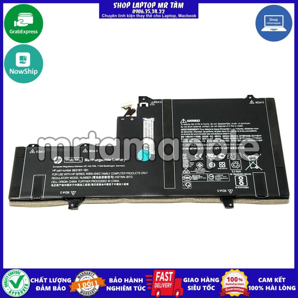 (BATTERY) PIN LAPTOP HP X360 1030 G2 (OM03XL) (ZIN) - 3 CELL dùng cho EliteBook X360 1030 G2, 863280-855