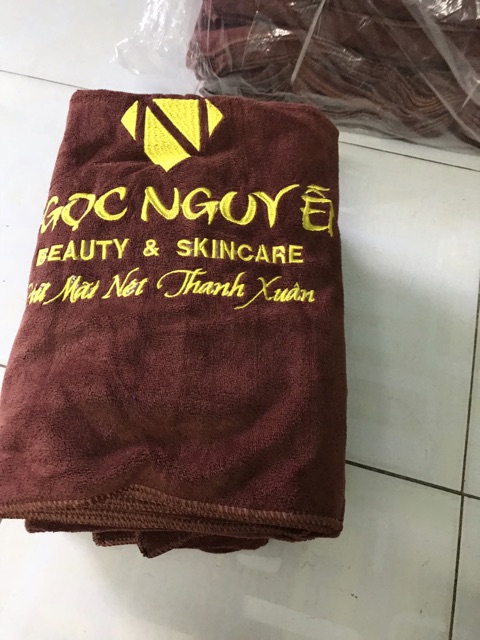 Khăn trải giường Spa kích thước 90cmx1,9m mềm mịn không ra lông trọng lượng 700g