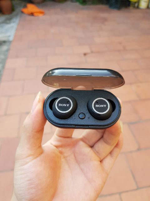 ( Nghe Không Hay Hoàn Tiền 100% )Tai nghe Bluetooth Đen Sony sport TWS-D76 Rất ấm Bass-treble rõ ràng