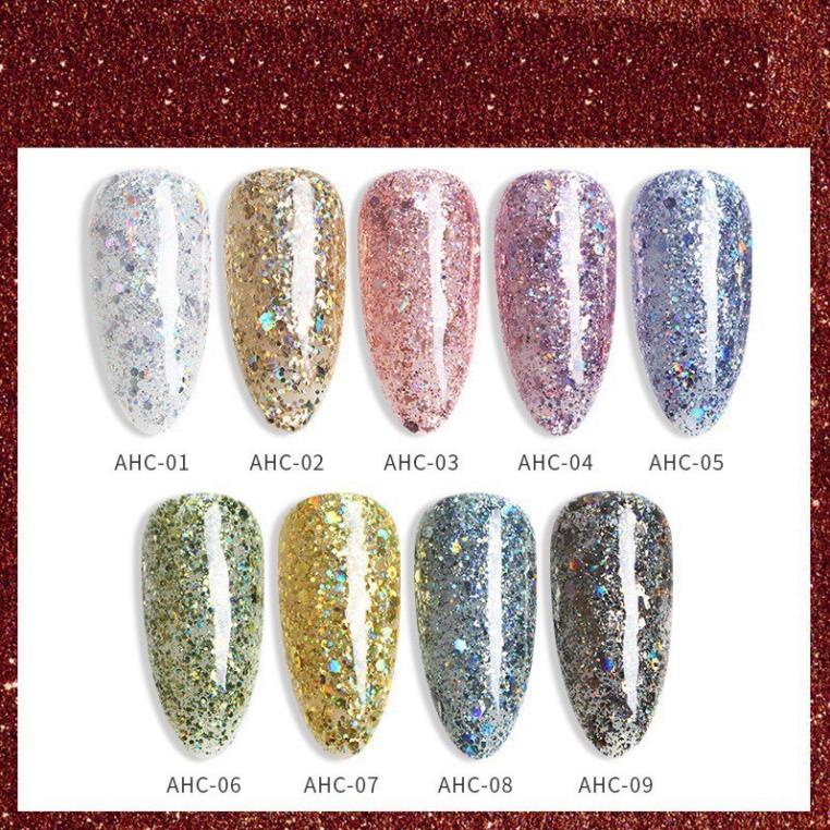 Sơn Gel AS vỏ đỏ Mã AHC ( Cam Kết Chính Hãng - làm khô sơn gel bằng máy hơ uvled )