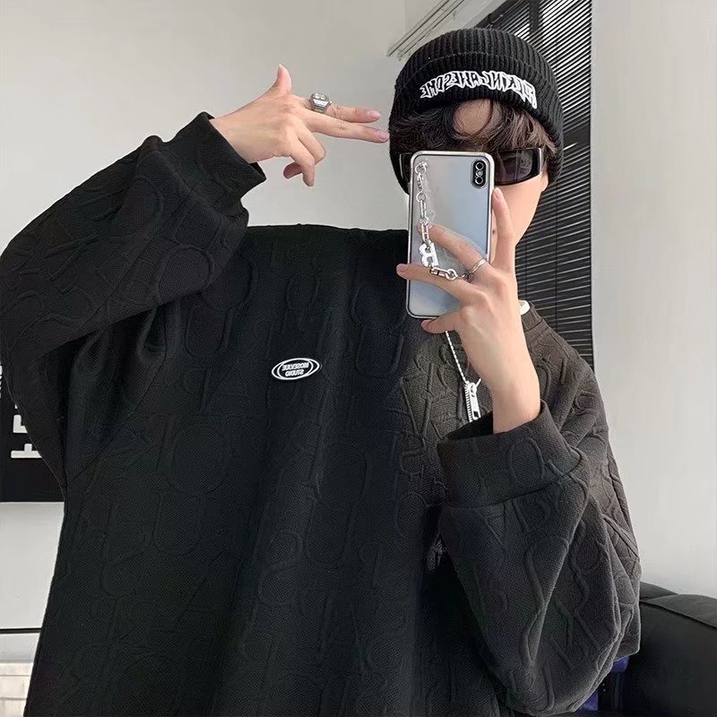 Áo sweater Dáng Rộng Phong Cách Hàn Quốc Thời Trang Xuân Thu Cho Nam