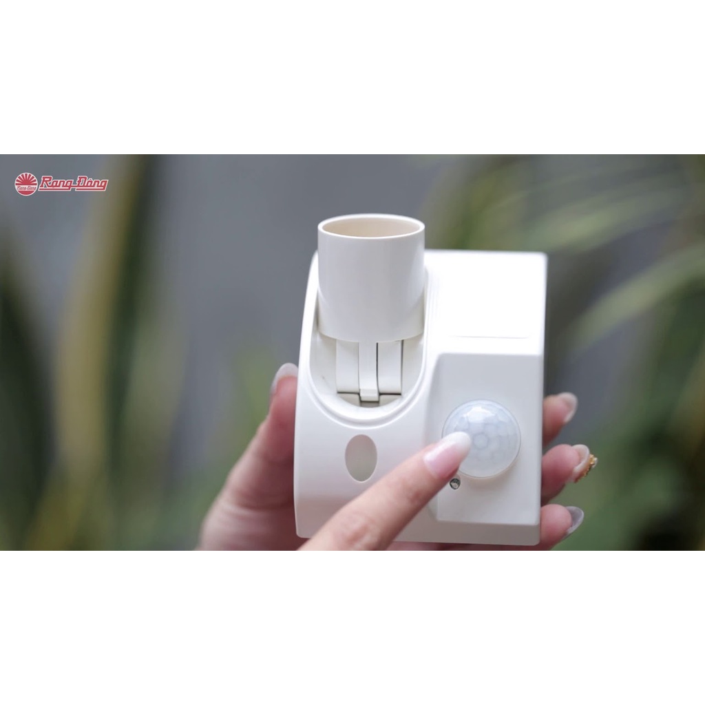 Đui Đèn Cảm Ứng Chuyển Động Rạng Đông-Đui Đèn Cảm Biến DCB01-PIR Cao Cấp,Cảm Biến Siêu Nhạy,Dễ Dàng Điều Chỉnh