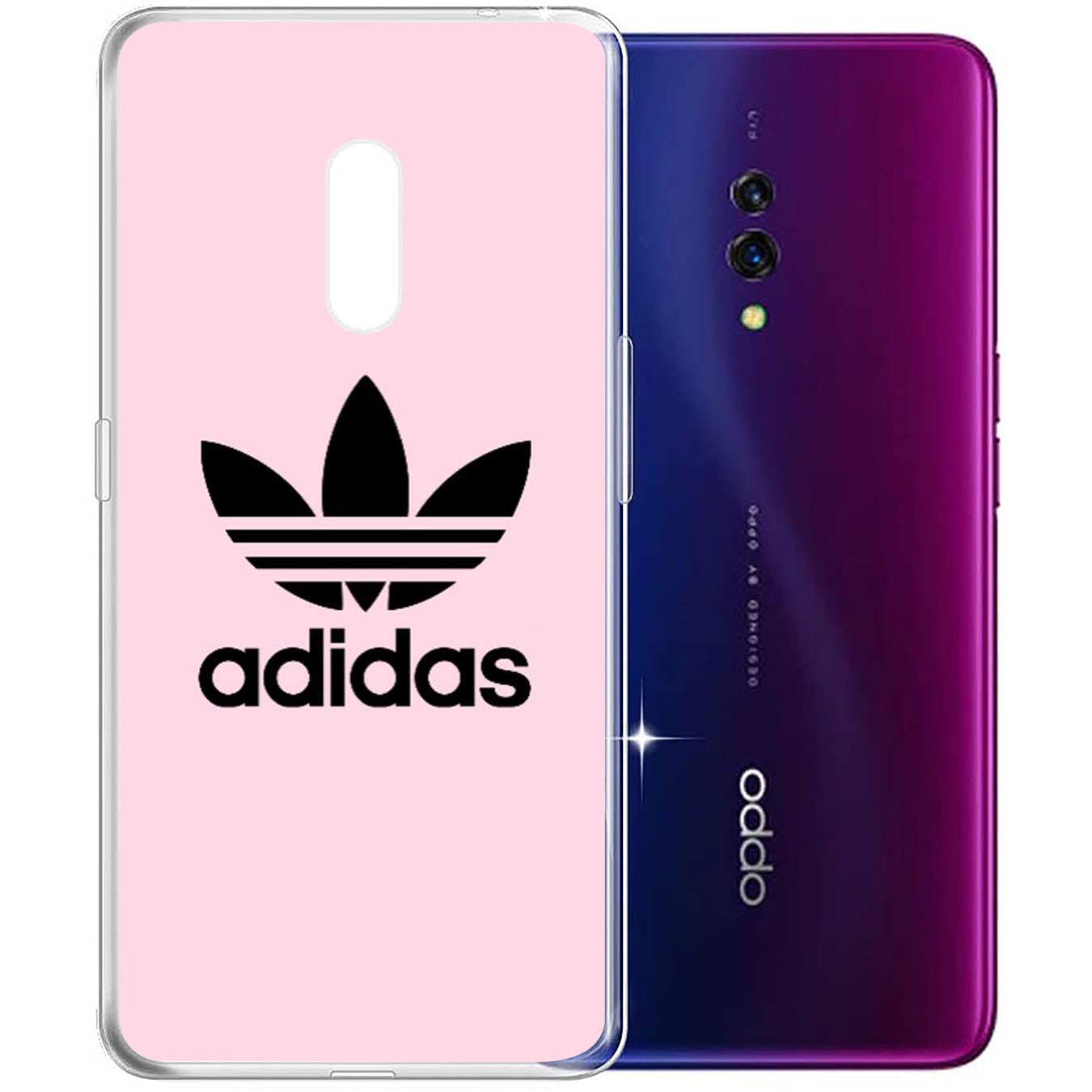 Ốp lưng silicon họa tiết logo Adidas cho Samsung Galaxy A71 A70 M20 A6 Plus A7 A8 A9 2018 A6+ S7 Edge