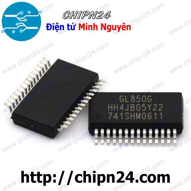[1 CON] IC GL850 SSOP-28 (SMD Dán) (GL850G IC USB 2.0)