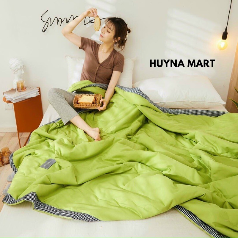 Chăn Đũi Hè Zara Home Màu Viền Kẻ Mới Cotton Chần Bông Cao Cấp Siêu Mềm Mịn, Mát