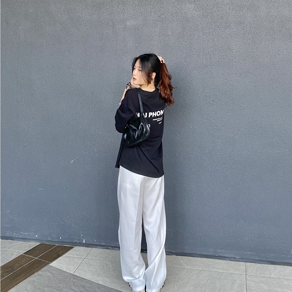 Áo phông local brand RHODI dáng tay lỡ unisex phong cách ulzzang nelly thế hệ genz text Hai Phong