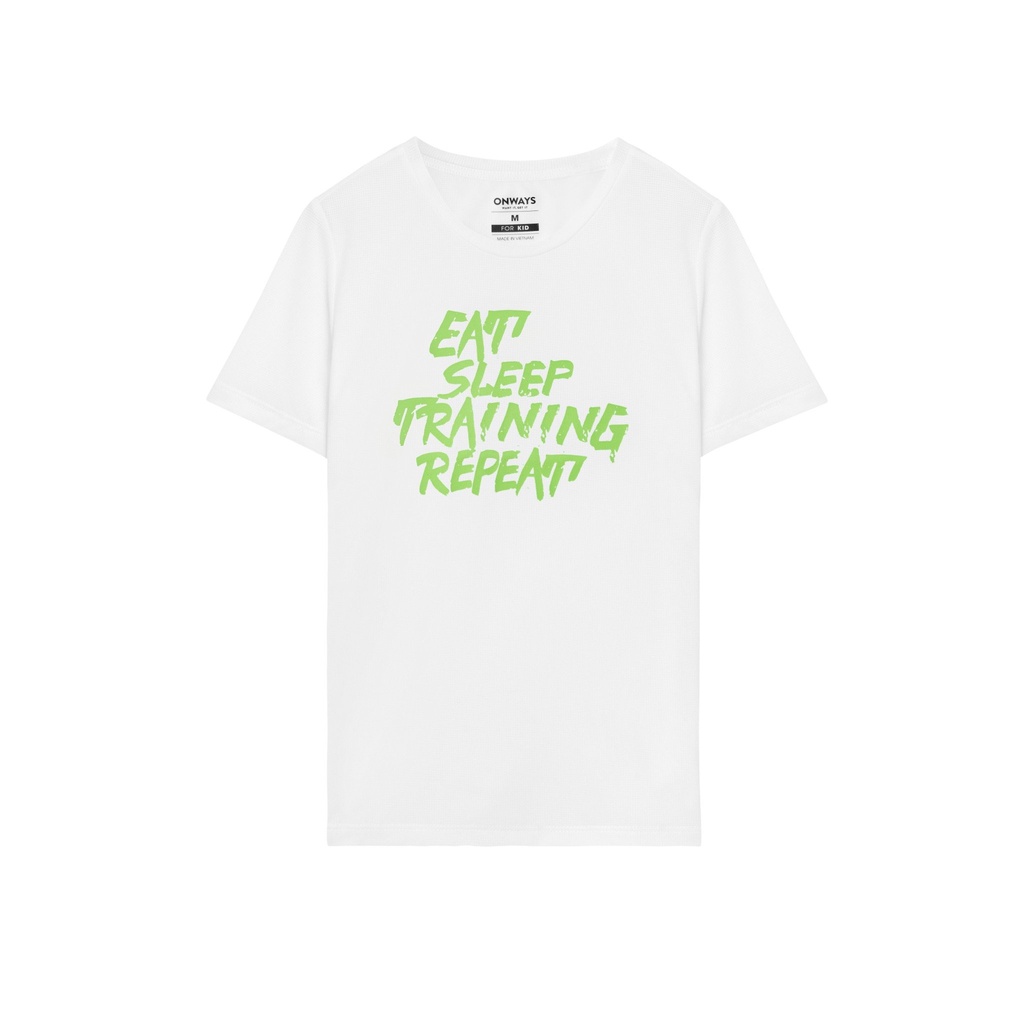 Áo Thun Thể Thao vải cà phê Reflective SLT 2010 / Kid ONWAYS kiểm soát mùi nhanh khô