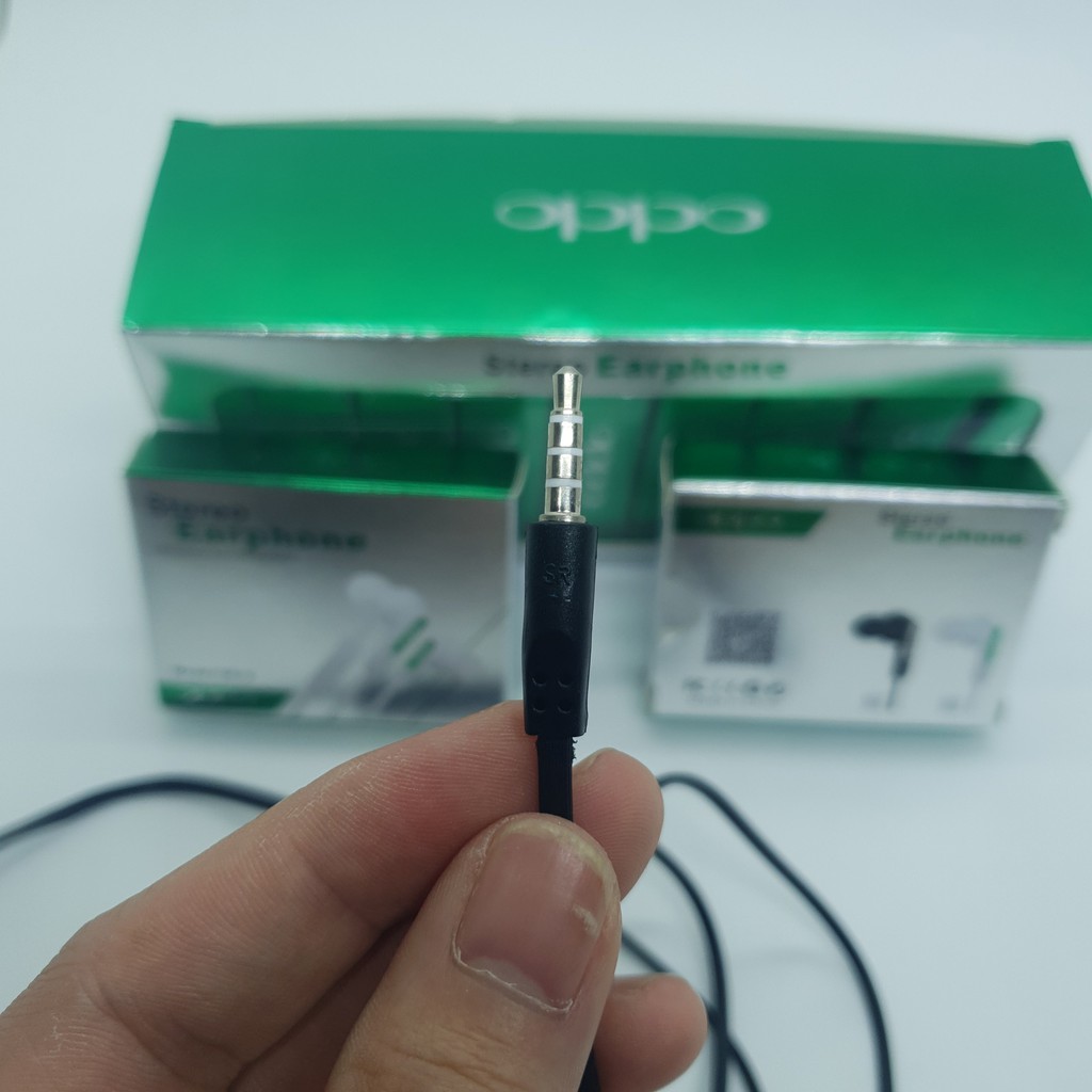 Tai Nghe Nhét Tai Oppo Stereo Earphone  - Chống Gẫy Gập - Chống Rối - Âm Thanh Hay - Bảo Hành 1 Đổi 1 Trong 6 Tháng