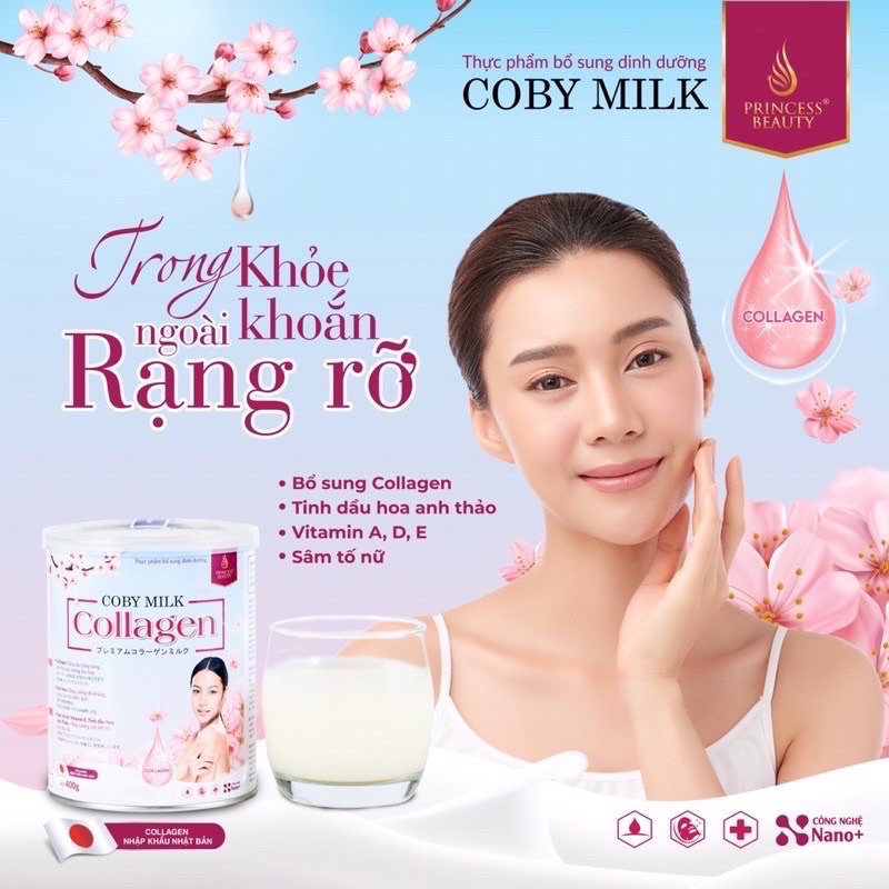 HỘP SỮA NON COLLAGEN COBY MILK ĐẸP DA CHỐNG LÃO HO